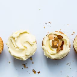 Jam-Filled Almond Cupcakes