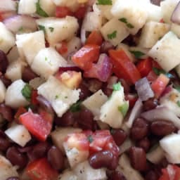 Jicama, Tomato and Black Bean Salad