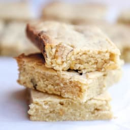 Keto Butter Rum Blondies