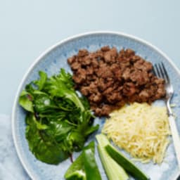 Keto ground beef plate