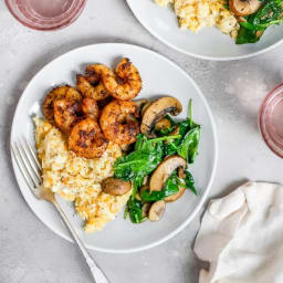 Keto Spicy Shrimp & Cauliflower Risotto