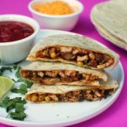 Kid Friendly Veggie Packed Chicken Quesadillas