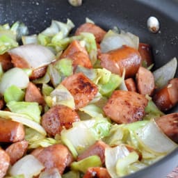 Kielbasa and Cabbage Skillet