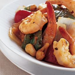 Kung Pao Shrimp with Cashews