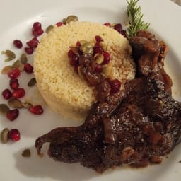 Lamb Braised In Pomegranate Sauce