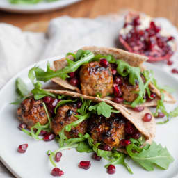 Lamb Meatball Pitas