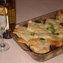 Lamb, Silverbeet and Potato Pie