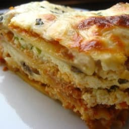 Lasagna with homemade sauce