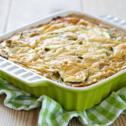 Layered Zucchini Ground Beef Casserole