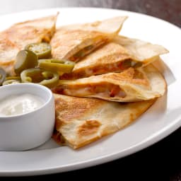 Leftover turkey quesadillas