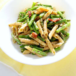 Lemon Asparagus Pesto Pasta