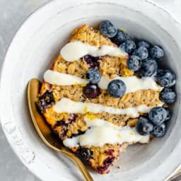 Lemon Blueberry Baked Oatmeal