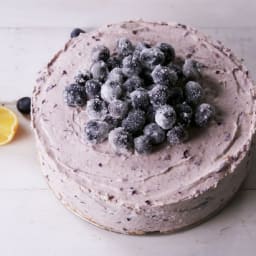 Lemon Blueberry Mousse Cake