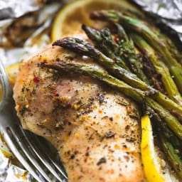 Lemon Chicken and Asparagus Foil Packs