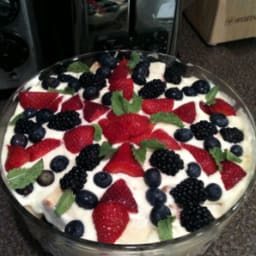 Lemon Curd Trifle with Fresh Berries