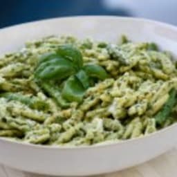 Lemon Pesto Capunti Pasta with Asparagus