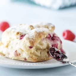 Lemon Raspberry Scones