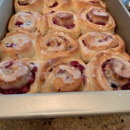 Lemon Raspberry Sweet Rolls