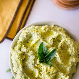 Lemon Thyme Edamame Hummus