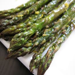 lemon garlic roasted asparagus