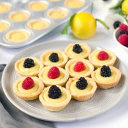 Lemon Tartlets with Lemon Curd