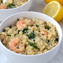 Lemony Shrimp and Risotto