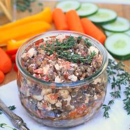 Lentil Feta Bruschetta