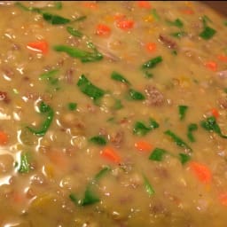 Lentil Sausage Soup