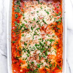 Lighter Eggplant Parmesan