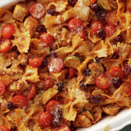 Lighter Mediterranean Pasta Bake