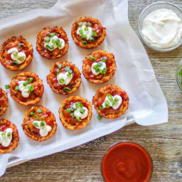 Loaded Pulled Pork Tater Tot Bites