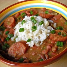 louisiana red beans  and  rice