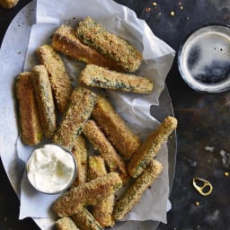 Low-Carb Keto Crispy Baked Zucchini Fries