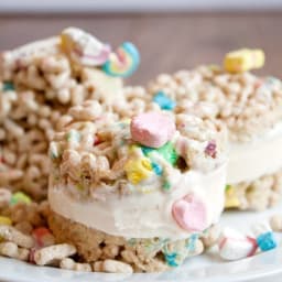 Lucky Charms Ice Cream Sandwiches