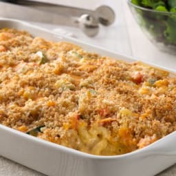 Macaroni and Cheesy Chicken Baked Casserole