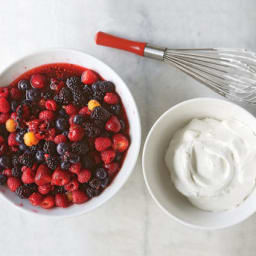 Macerated Berries with Vanilla Cream