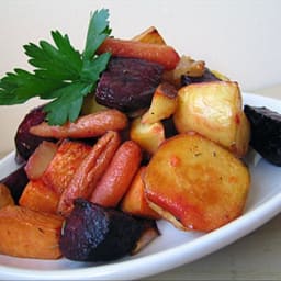 Maple Roasted Root Vegetables