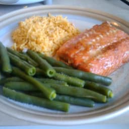 Maple soy glazed salmon