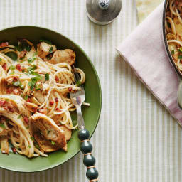 Marinated Artichoke and Pancetta Pasta