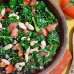 Marinated Kale, White Bean, and Tomato Salad