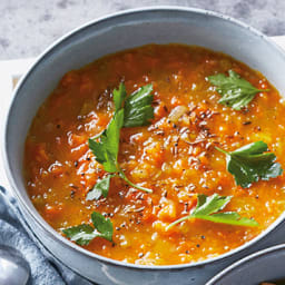 Mashed pumpkin soup