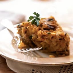 Matzo, Mushroom, and Onion Kugel