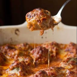 Meatball Casserole aka Meatball Parmesan