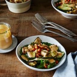 Mediterranean Vegetable Bowls with Quinoa, Toasted Chickpeas, and Harissa T