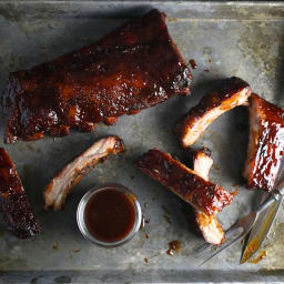 Melt-in-your-mouth Bourbon-Honey Glazed Ribs