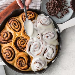 Mexican Chocolate Cinnamon Rolls