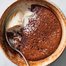 Microwave Nutella Pudding Cake