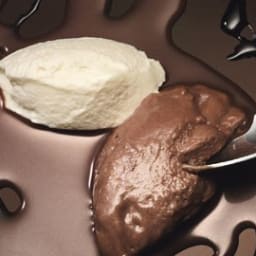 Milk Chocolate Mousse with Port Ganache and Whipped Crème Fraîche