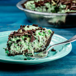 Mint Chocolate Chip Pie