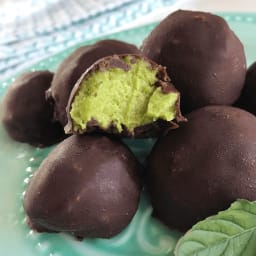 Mint Chocolate Cream Truffles